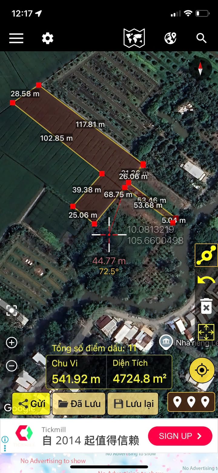Đất công Phước Thới Ô Môn 4100m² giá 2.35 tỷ - Đầu tư lý tưởng cho nghỉ dưỡng