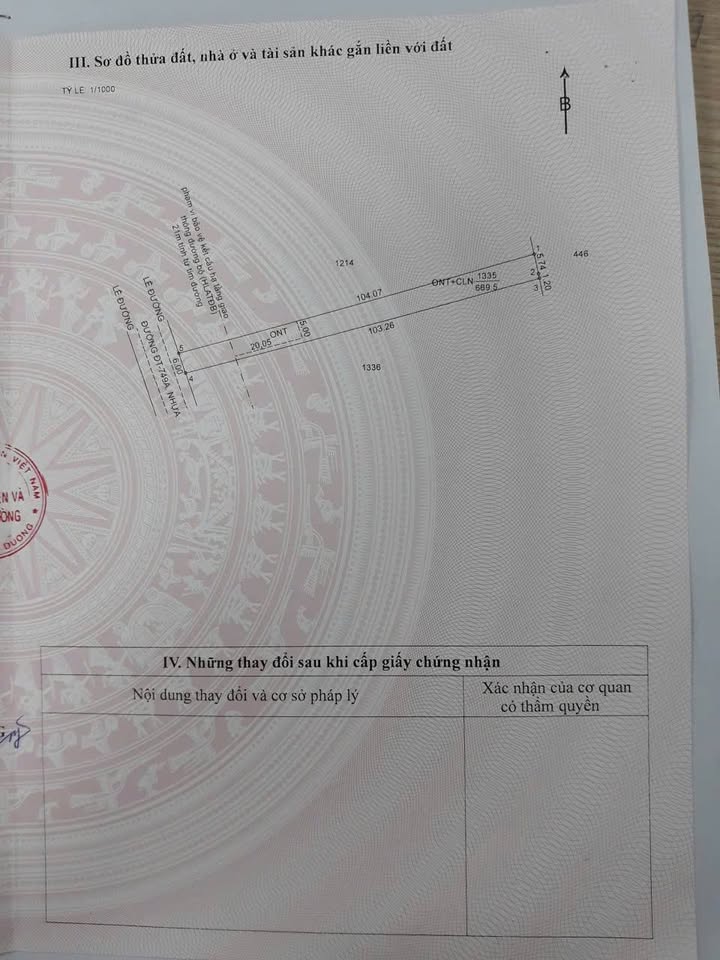 Đất nền Bàu Bàng 1500m² giá 6.8 tỷ - Kinh doanh sầm uất, dân cư đông đúc!