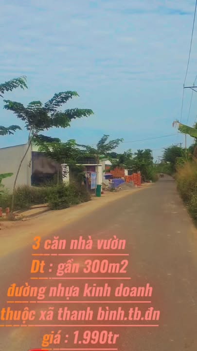 Nhà vườn 300m² tại xã Thanh Bình, Trảng Bom giá 1.99 tỷ - Cơ hội đầu tư hấp dẫn!