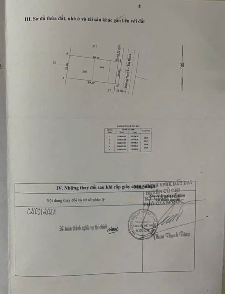 Đất nền xã Phú Mỹ Hưng, Củ Chi 980m² - Tiềm năng đầu tư lớn!