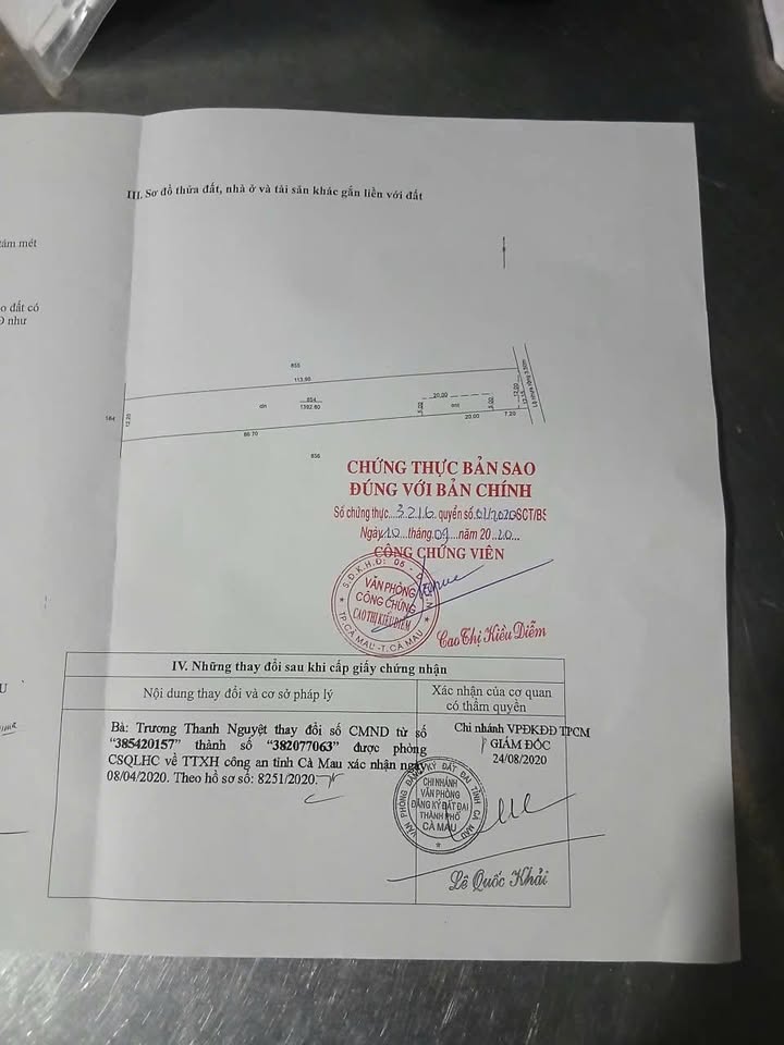 Đất Cà Mau Tắc Vân 1344m² giá 1.08 tỷ - Sổ đỏ chính chủ!