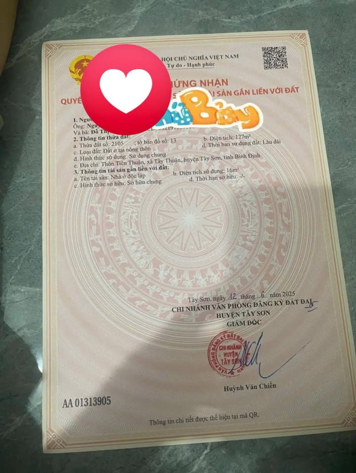 Đất mặt tiền ĐT637 Tây Thuận 127m² giá thỏa thuận - Cơ hội đầu tư hấp dẫn!