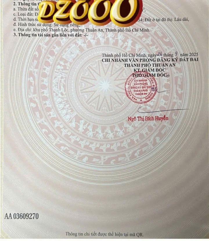 Đất nền An Thạnh, Thuận An 75m² giá 1.25 tỷ - Sổ hồng chính chủ, ô tô vào tận nơi!