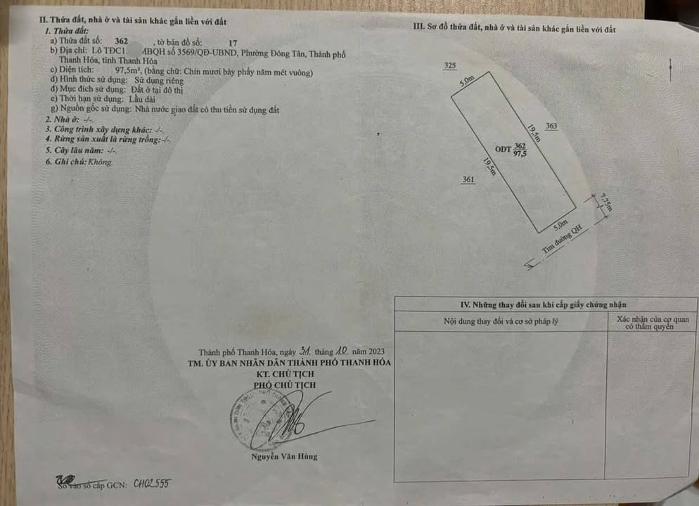Đất nền dự án TDC1 Đông Tân 97m² giá 3 tỷ - Bán gấp không chờ đợi!