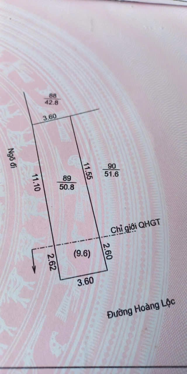 Đất lô góc mặt phố Hoàng Lộc 50m² giá 2 tỷ - Cơ hội đầu tư tuyệt vời!