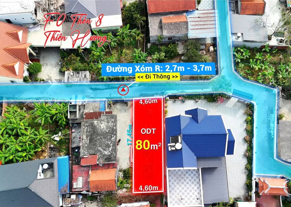 Đất nền Thiên Hương, Thủy Nguyên 82m² - Vị trí đắc địa, giá đầu tư hấp dẫn!