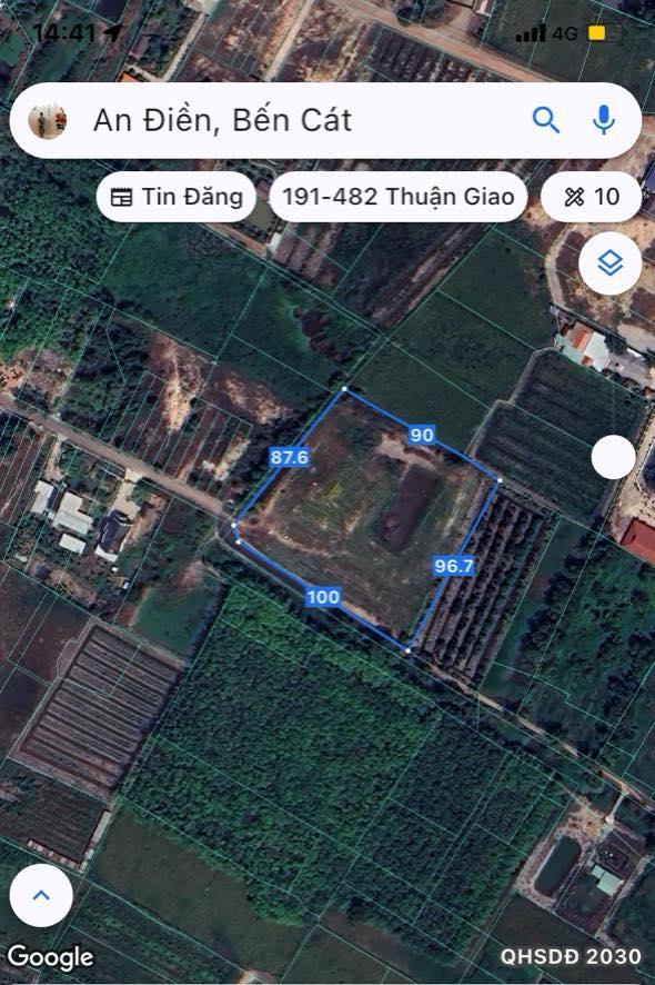 Đất nền An Điền Bến Cát 10.000m² giá thỏa thuận - Mặt tiền nhựa 7m view sông tuyệt đẹp!