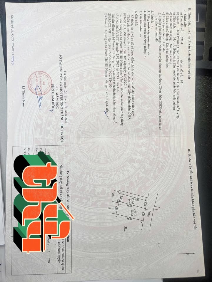 Đất nền thôn Phương Quan, An Khánh 64m² giá 4.5 tỷ - Cơ hội đầu tư tiềm năng!