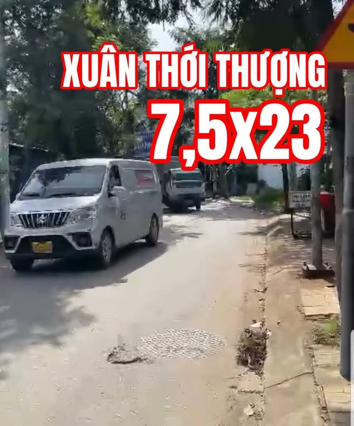 Đất kinh doanh Xuân Thới Thượng 161m² giá 6.8 tỷ - Mặt tiền đường lớn thuận lợi!