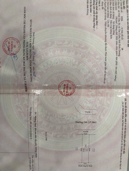 Đất nền 349m² đường D4, Vĩnh Tân, Tân Uyên - Kinh doanh thuận lợi chỉ 10 tỷ!