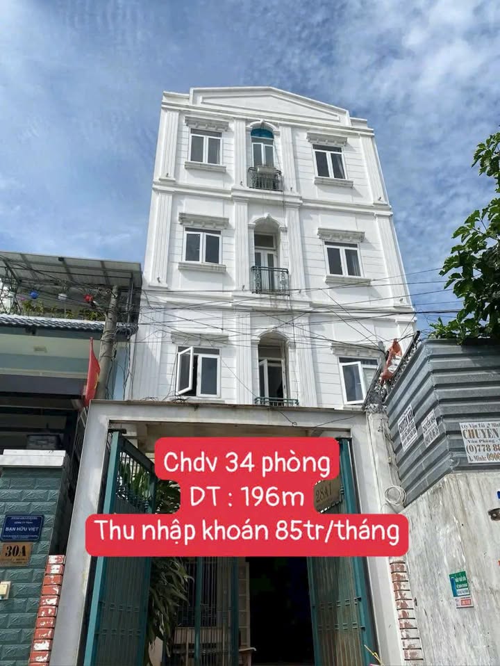 Căn hộ dịch vụ 34 phòng Bình Trưng Đông, Quận 2, 196m² - Đầu tư sinh lời ổn định!