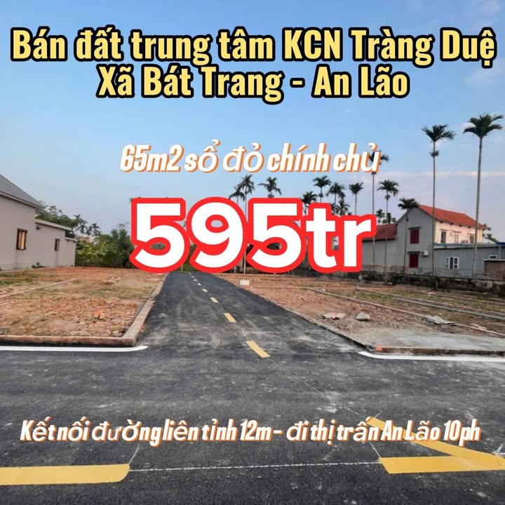 Đất nền Bát Trang, An Lão 65m² giá chỉ 595 triệu - Cơ hội đầu tư không thể bỏ lỡ!