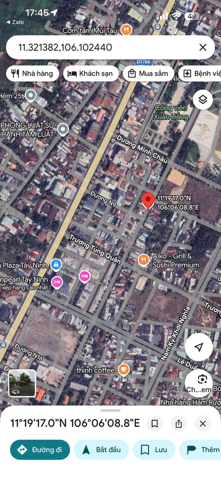 Đất nền Đặng Ngọc Chinh, Phường 3, Tây Ninh 44m² giá 3.6 tỷ - Tiềm năng kinh doanh mạnh mẽ!