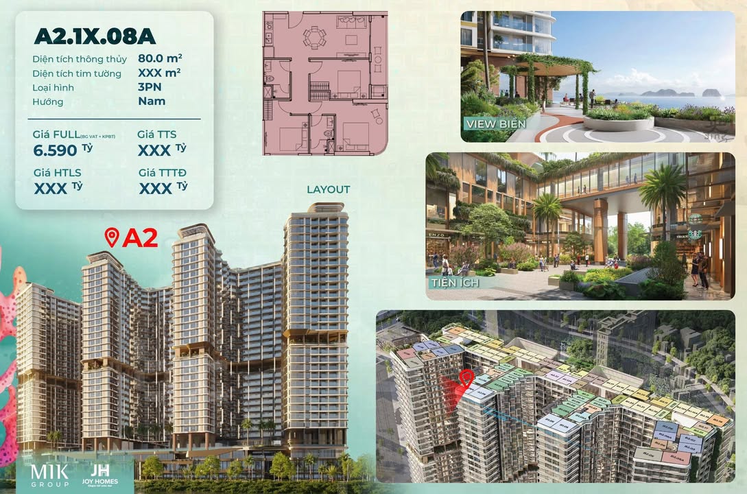 Căn hộ Imperia Holiday Hạ Long 93m² giá 6.2 tỷ - View biển tuyệt đẹp!