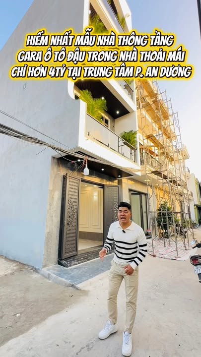 Nhà 4 tầng tại An Dương, Hải Phòng 66m² - Gara ô tô ngay trong nhà!