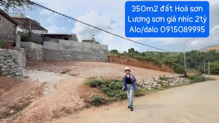Đất nền Hòa Sơn, Lương Sơn 350m² giá thỏa thuận - Sổ đỏ chính chủ