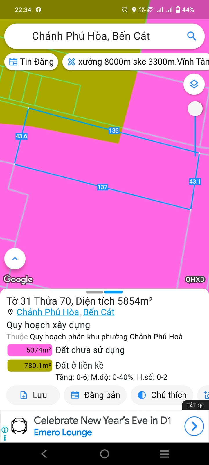 Đất thổ cư 1560m² Chánh Phú Hòa - Cơ hội đầu tư hiếm có!