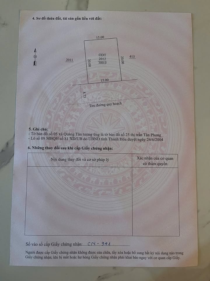 Đất biệt thự Tân Phong 300m² giá 4 tỷ - Vị trí đẹp, sẵn sàng đầu tư!