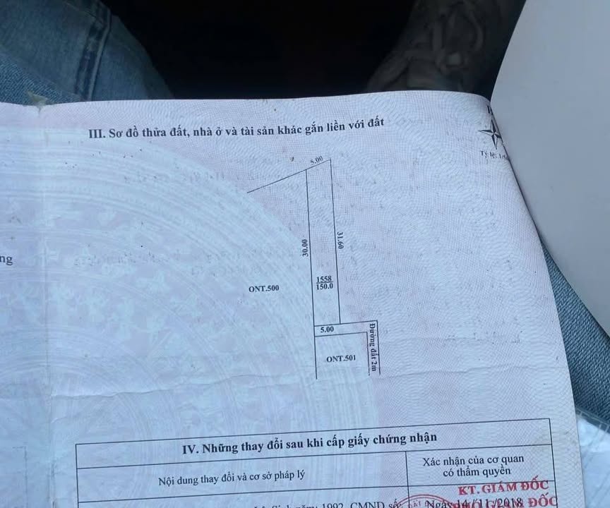 Đất thổ cư thôn Miếu Bông 150m² giá 1.41 tỷ - Đường bê tông trước nhà 2m