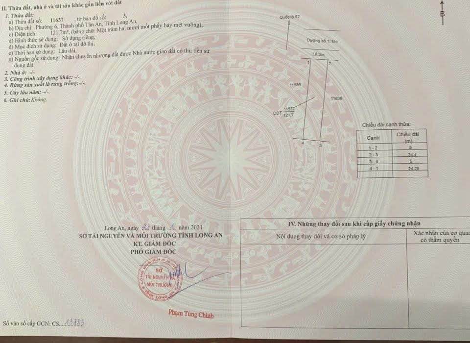 Đất thổ cư KDC Việt Hóa Tân An 120m² giá 1.2 tỷ - Cơ hội đầu tư tuyệt vời!