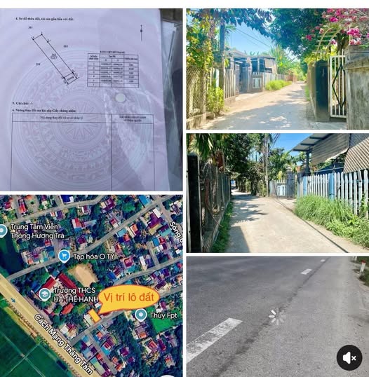 Đất trung tâm Tứ Hạ, Hương Trà 123m² giá 1 tỷ - Sổ hồng chính chủ!