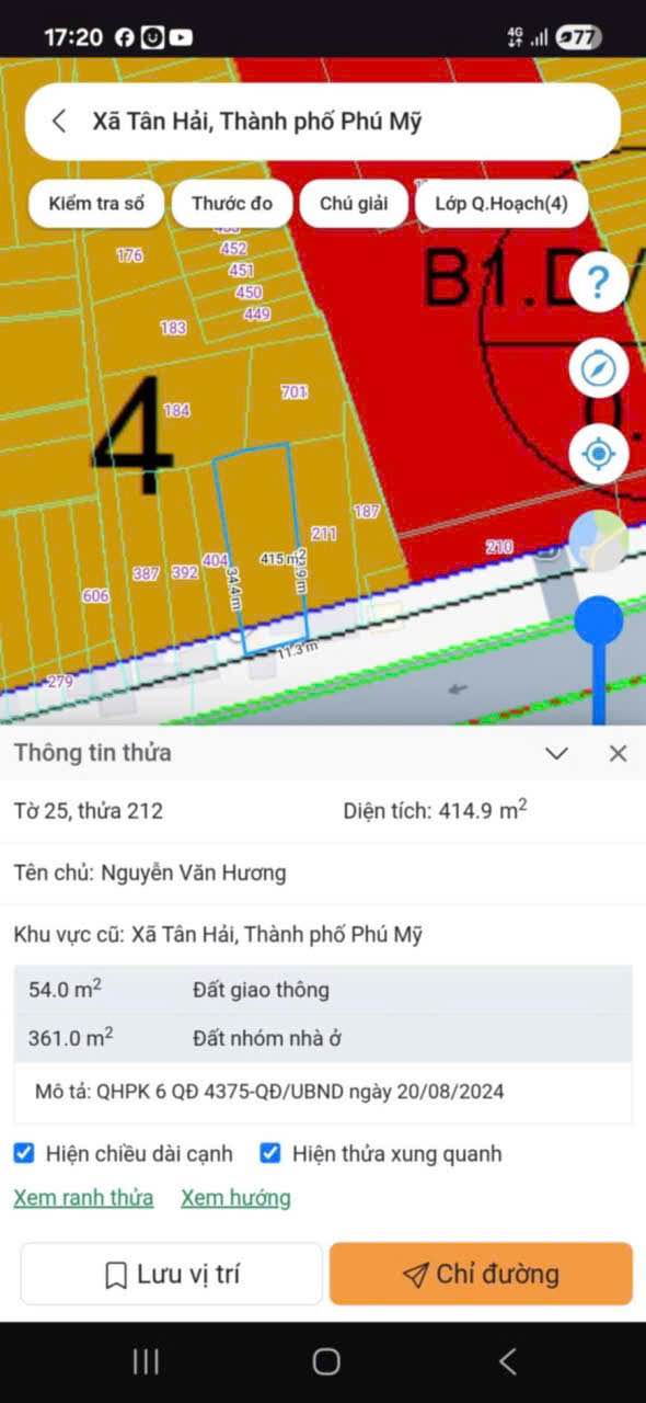 Đất mặt tiền Quốc lộ 51, Phường Tân Hải, 385m² - Cơ hội kinh doanh tuyệt vời!