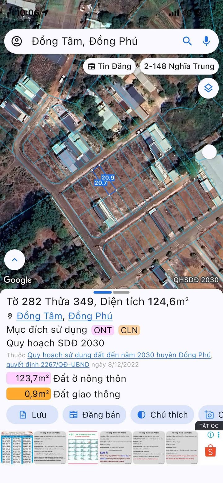 Đất nền Khu dân cư Hữu Phúc, Tân Phước, 120m² giá 500 triệu - Đầu tư sinh lời ngay!