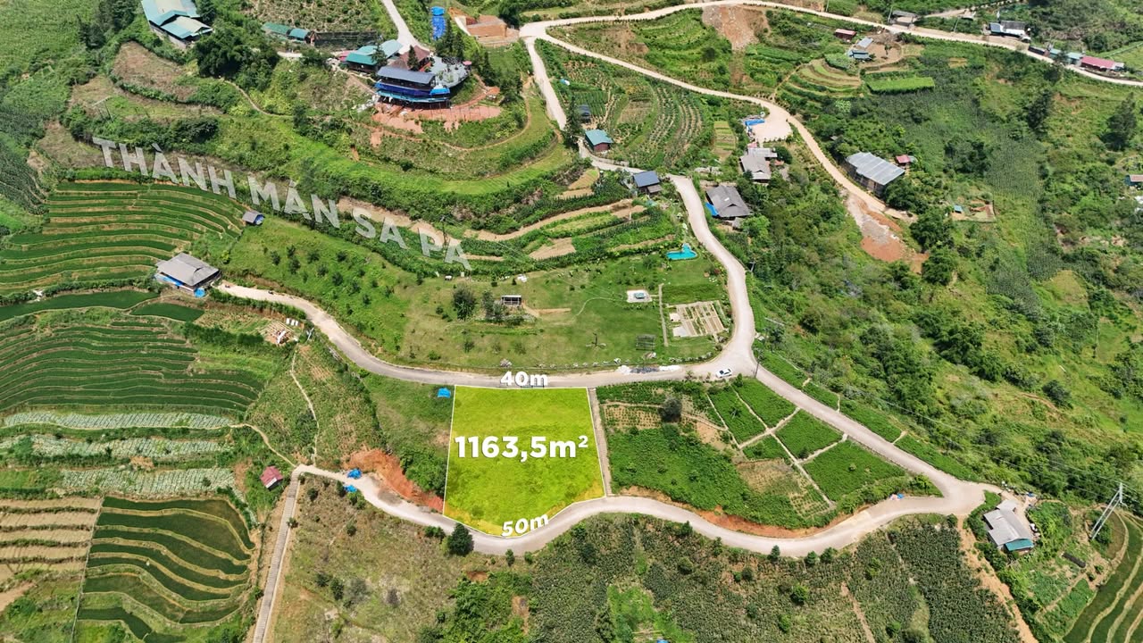 Đất nông nghiệp phường Sa Pả 1163m² - Mặt tiền rộng, cơ hội đầu tư hấp dẫn!