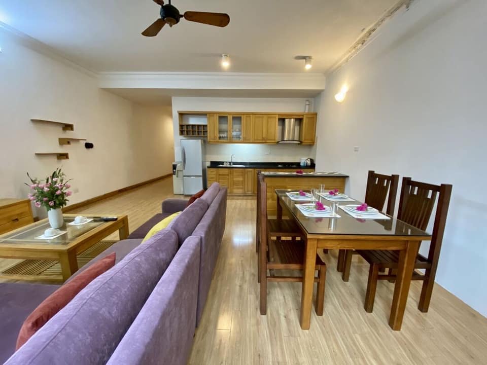 Căn hộ cho thuê tại Hoà Mã - Hai Bà Trưng 120m² - Full nội thất, miễn phí dịch vụ!