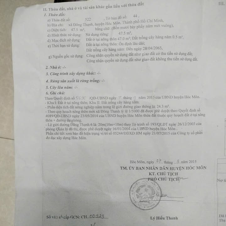 Đất mặt tiền đường ĐT6, ấp 5, Đông Thạnh, Hóc Môn 85m² giá 4.6 tỷ - Sổ đỏ chính chủ!