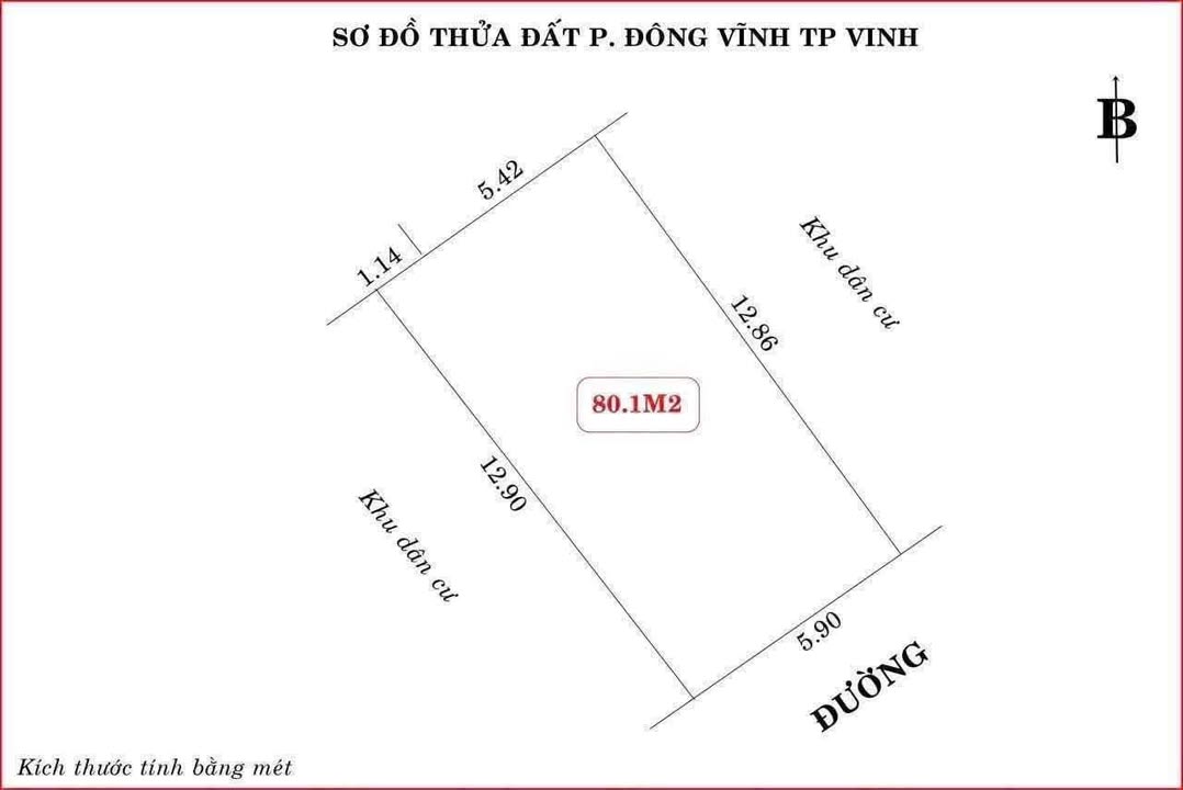 Đất nền Đông Vĩnh 80m² giá 2 tỷ - Vị trí đẹp gần trung tâm
