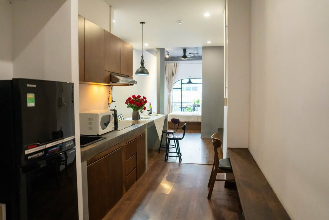 Căn hộ cho thuê Quận 1 - 15 triệu/tháng - Phong cách vintage độc đáo