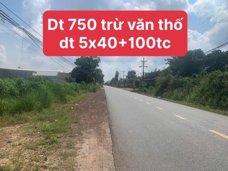 Đất nền Trừ Văn Thố, Bàu Bàng 200m² giá chỉ 1 tỷ - Cơ hội đầu tư tuyệt vời!
