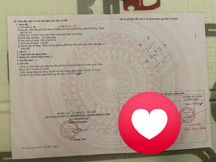 Đất phân lô đấu giá An Thắng Hà Đông 51m² giá thỏa thuận - Hướng Đông mát mẻ!