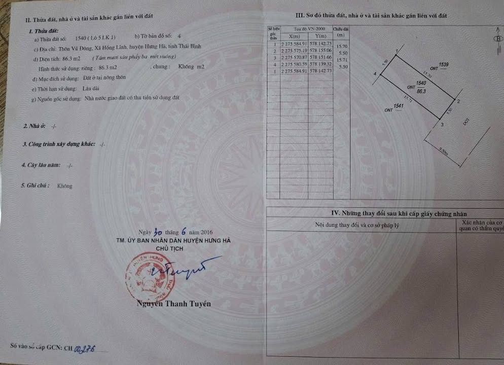 Đất nền Hồng Lĩnh Hưng Hà 86m² giá 1 tỷ - Đầu tư sinh lời tuyệt vời!