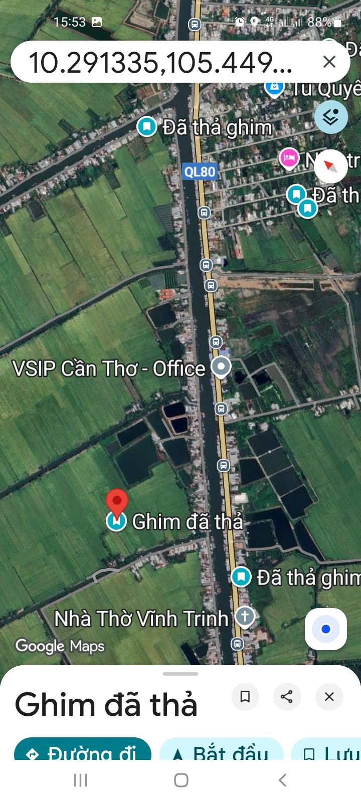 Đất nông nghiệp 18 công lớn 1296m² tại Vĩnh Thành - Cần Thơ, giá 442 triệu - Thương lượng chính chủ!