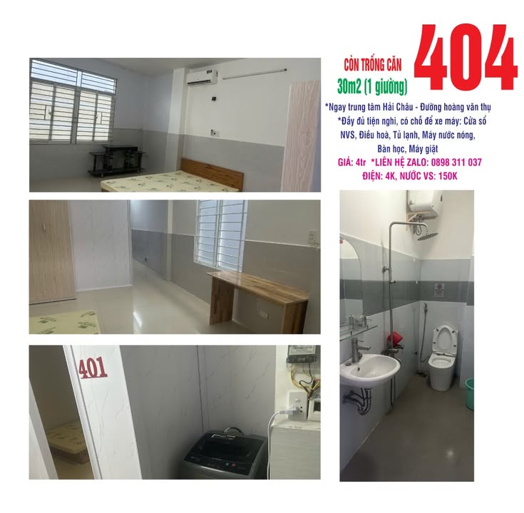 Phòng cho thuê đường Hoàng Văn Thụ, Hải Châu 40m² giá 3.2 triệu - Yên tĩnh và thoáng mát!