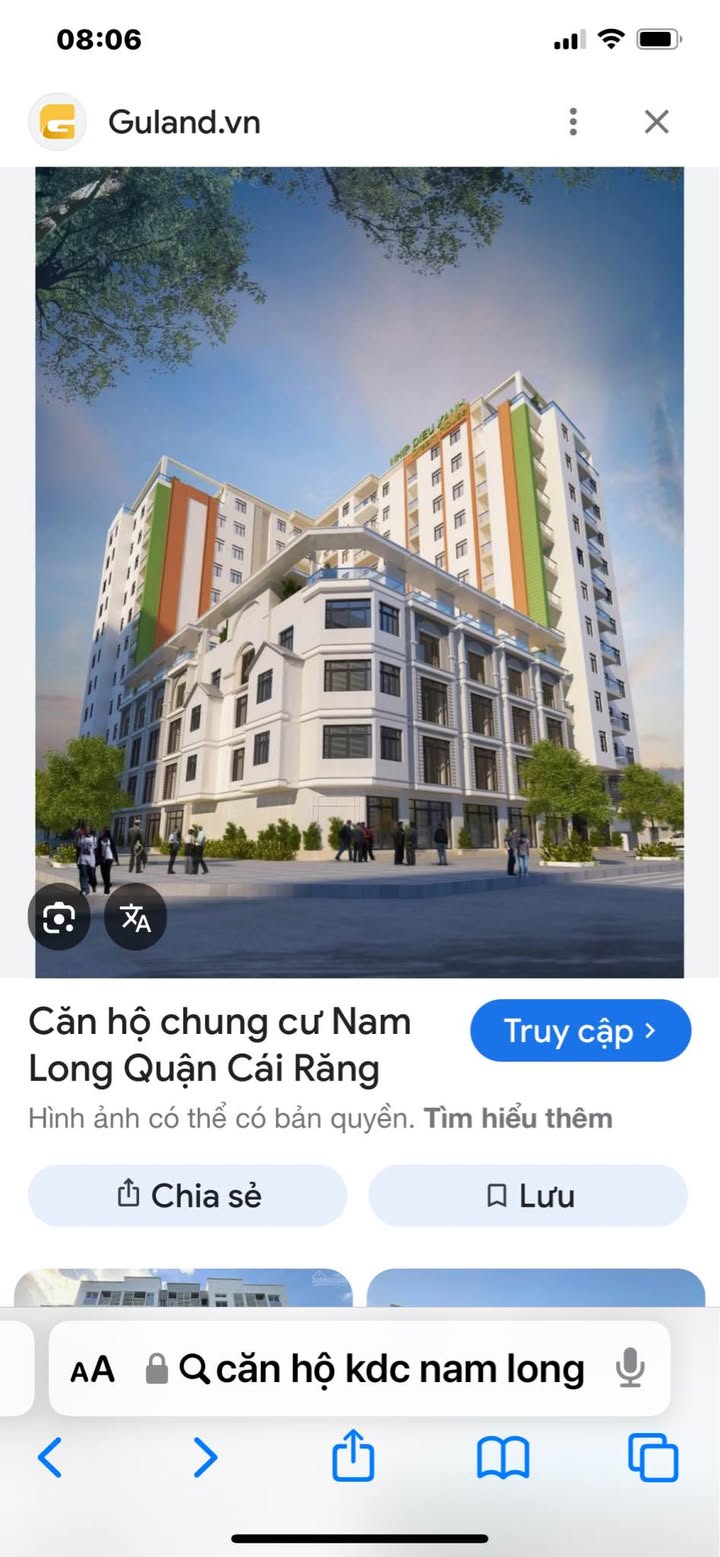 Căn hộ chung cư Nam Long Cần Thơ 3.5 triệu - Không gian thoải mái cho bạn tự do sắp xếp!