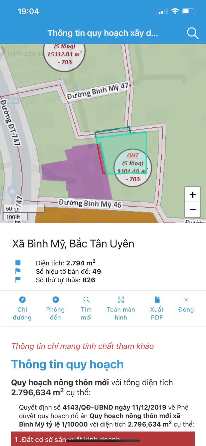 Đất thổ cư 138m² tại Bình Mỹ, Bắc Tân Uyên chỉ 3 tỷ - Cơ hội đầu tư tốt!