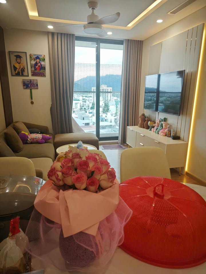 Căn hộ CT1 Riverside VCN Nha Trang 58m² giá 3.5 tỷ - Đầy đủ nội thất, vào ở ngay!