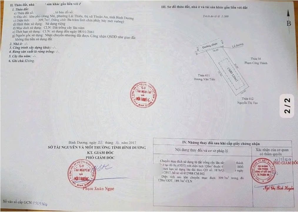 Đất Lái Thiêu 309.7m² giá 9.9 tỷ - Tiềm năng phát triển lớn!