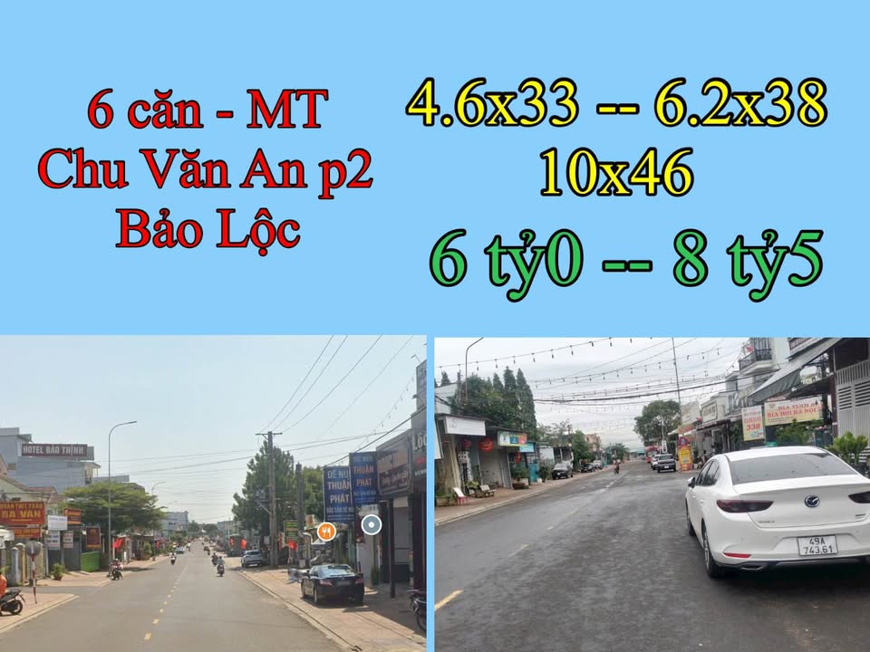 Nhà mặt tiền Chu Văn An, Bảo Lộc 151.8m² giá 6 tỷ - Sẵn sàng kinh doanh!