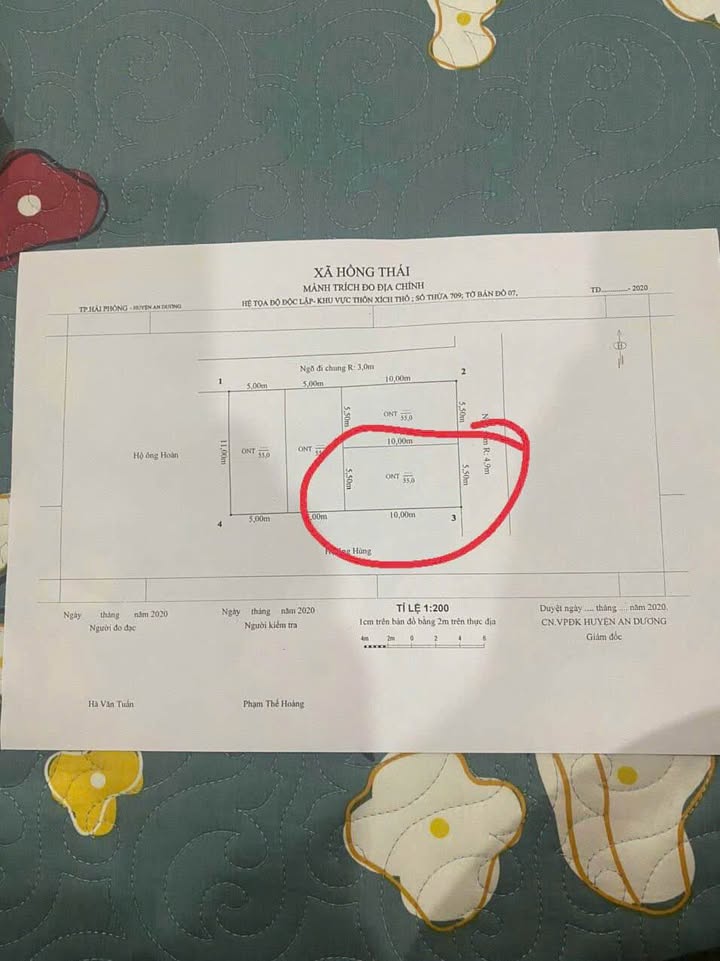 Đất nền Hồng Thái An Dương 55m² giá 1.45 tỷ - Đường thông ô tô đỗ cửa!
