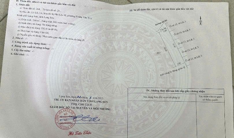 Đất nền KĐT Phú Lộc 3 Lạng Sơn 100m² giá 3.4 tỷ - Tiềm năng tăng giá cao!