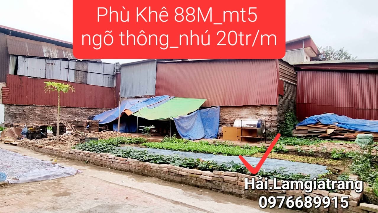 Đất Phù Khê Từ Sơn 88m² giá 1.76 tỷ - Vị trí đắc địa gần hồ và chợ!