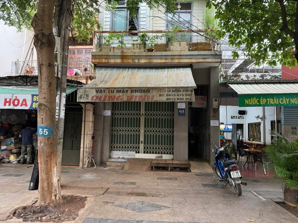 Mặt tiền 63 Lê Hồng Phong, Buôn Ma Thuột 32m² - Kinh doanh sầm uất, thuê lâu dài!