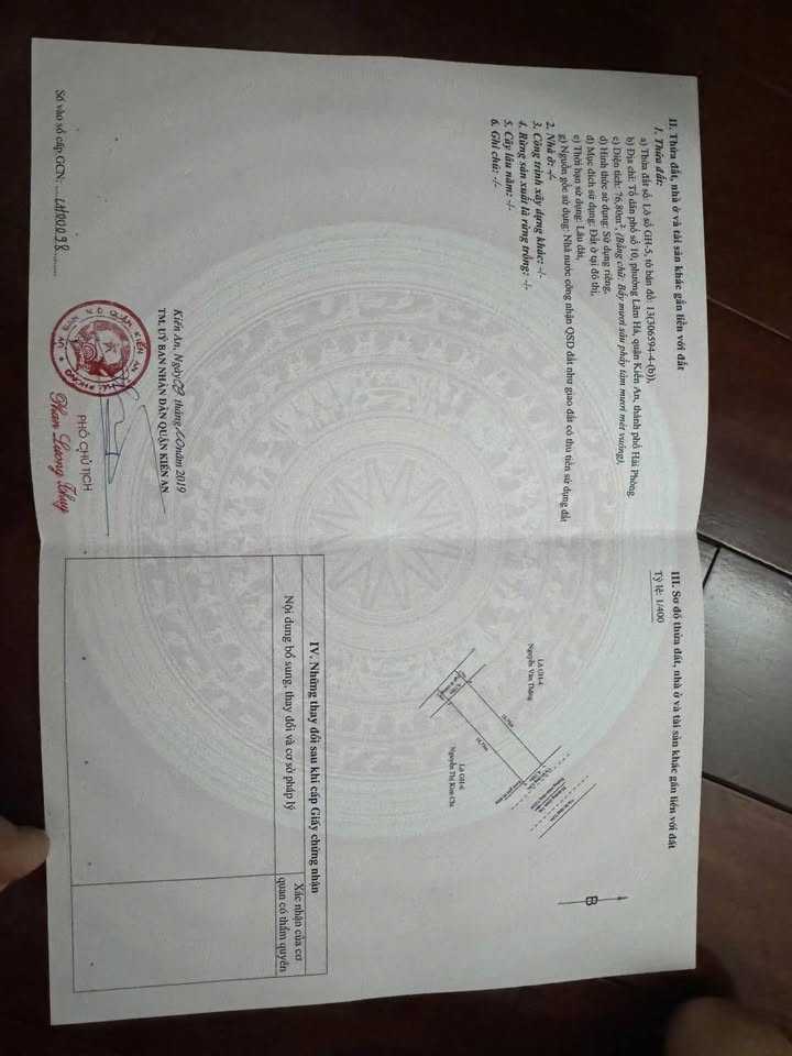 Đất nền Kiến An 76.8m² giá 3.7 tỷ - Cơ hội đầu tư hấp dẫn!