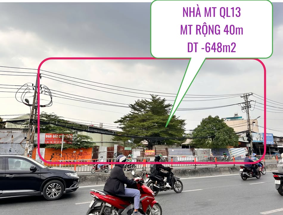 Đất nền mặt tiền QL13, Hiệp Bình, Thủ Đức 1235m² - Giá cực tốt, đầu tư sinh lời!