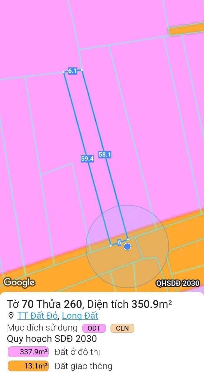 Đất nền mặt tiền Huyền Trân Công Chúa, Đất Đỏ, 350m² - Vị trí đẹp, pháp lý rõ ràng!