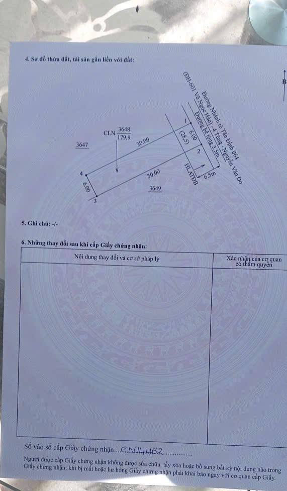 Đất nền Hòa Lợi Bến Cát 180m² giá 1.99 tỷ - Cơ hội đầu tư sinh lời!